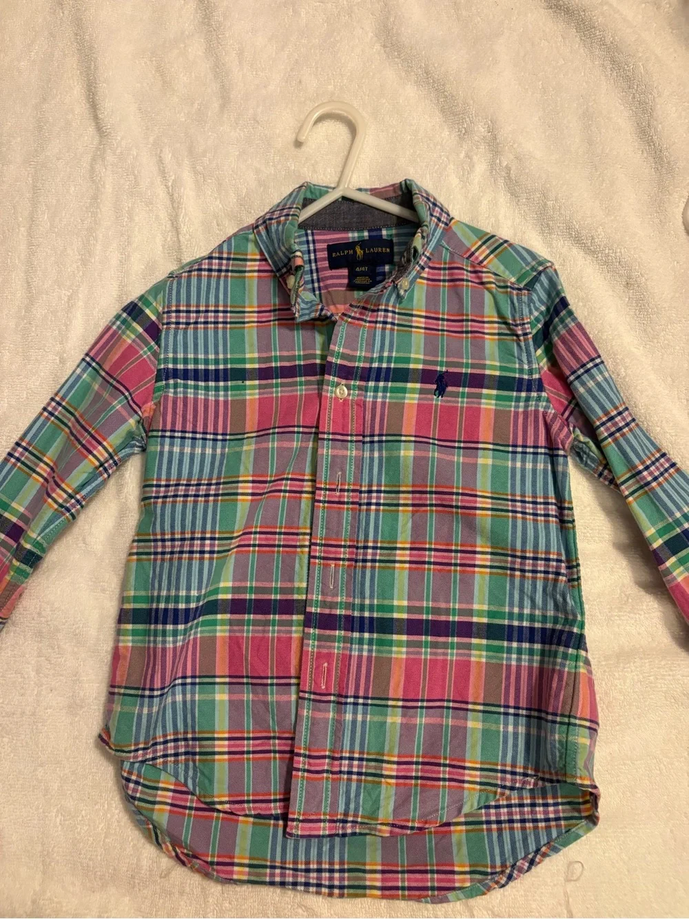 Ralph Lauren Multicolor Plaid Button-Down Shirt - Pink, Blue, Green